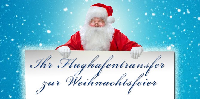 Ihr Flughafentransfer zur Weihnachtsfeier